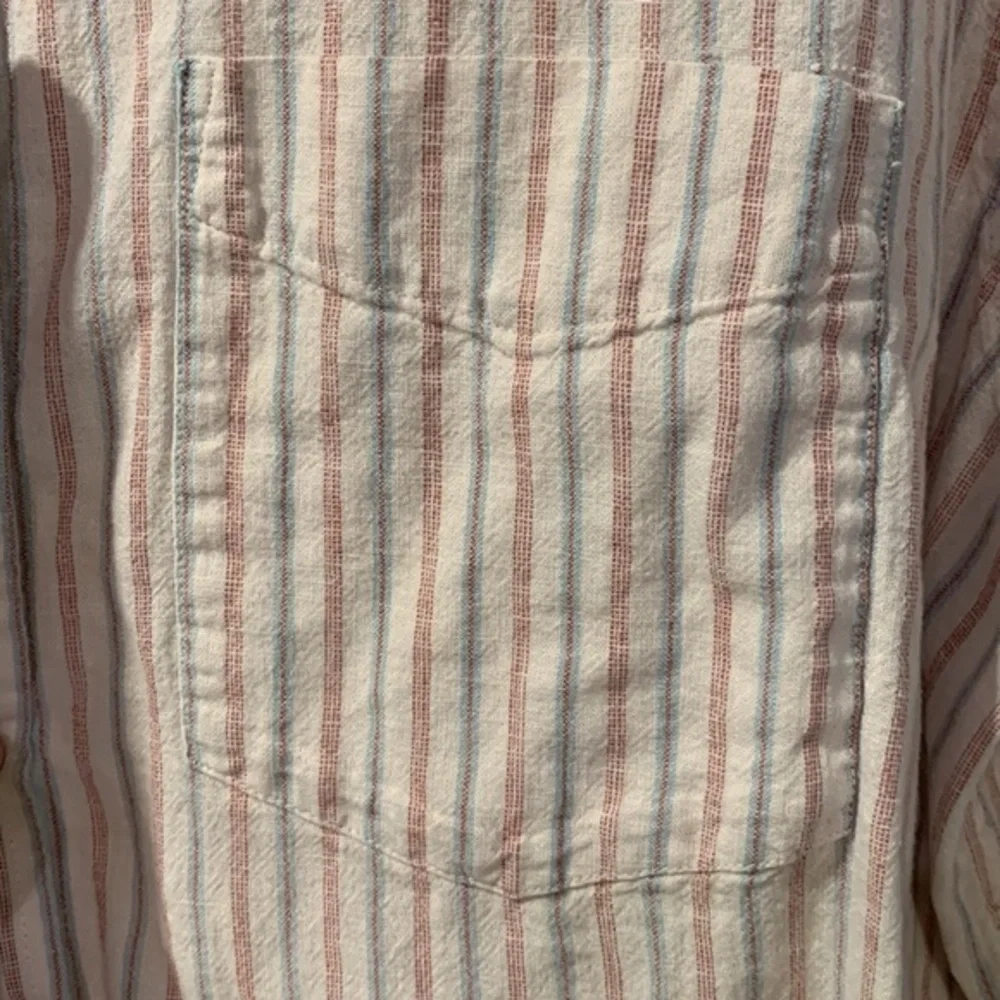 Banana Republic Stripe Casual Button Down Shirt Size XL 17-17.5 GUC #0005